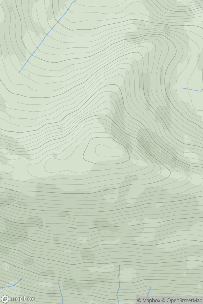 Thumbnail image for Meall nan Damh [Sunart and Ardgour] showing contour plot for surrounding peak